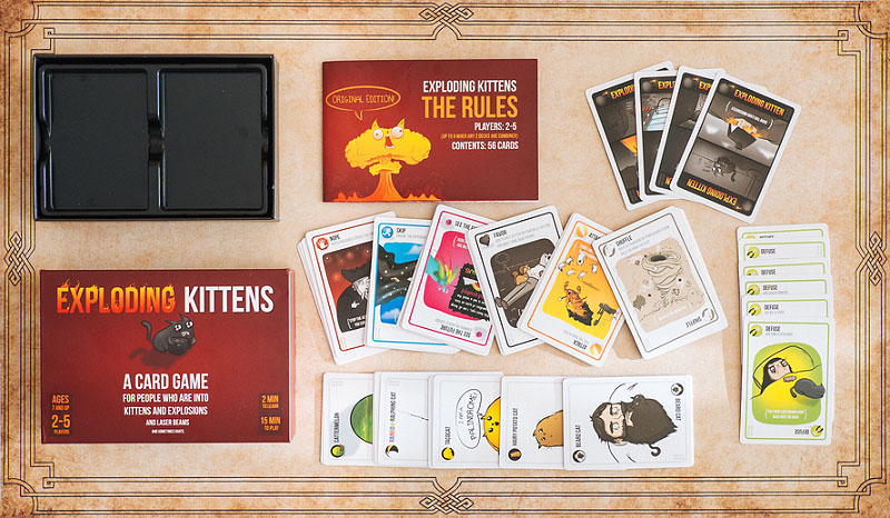 Hướng dẫn chi tiết về các loại thẻ trong Exploding Kittens