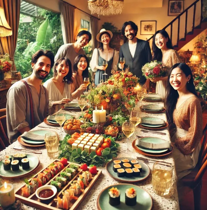 Tổ chức tiệc Sushi Party tại nhà
